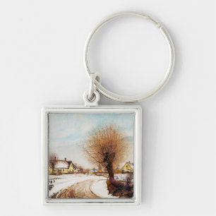 Een Sealand-dorp. Winter van Laurits Ring Sleutelhanger