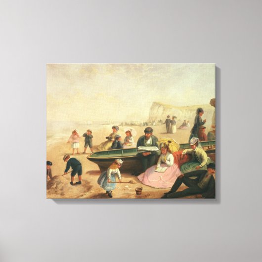 Een seaside-scène canvas afdruk (Voorkant)