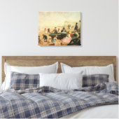 Een seaside-scène canvas afdruk (Insitu (Slaapkamer))