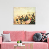 Een seaside-scène canvas afdruk (Insitu (Woonkamer))