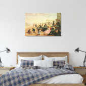 Een seaside-scène canvas afdruk (Insitu (Slaapkamer))