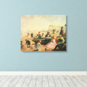 Een seaside-scène canvas afdruk (Insitu (Houten vloer))
