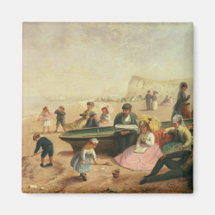 Een seaside-scène magneet