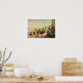 Een seaside-scène poster (Keuken)