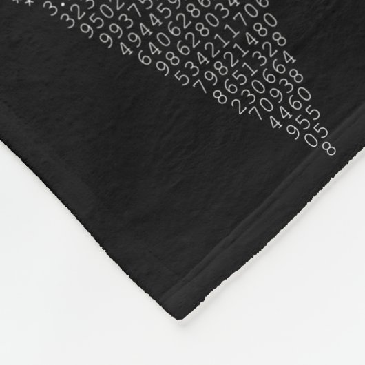 Een segment van de Pi-driehoek Fleece Deken (Hoek)