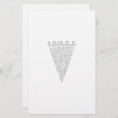 Een segment van i-presentatie briefpapier (Voorkant / Achterkant)