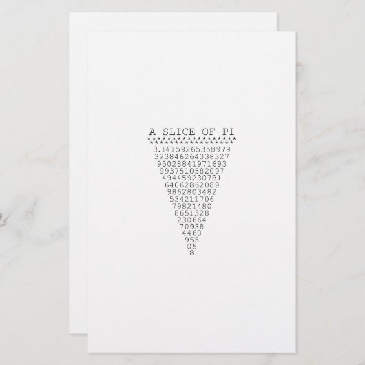 Een segment van i-presentatie briefpapier (Voorkant / Achterkant)