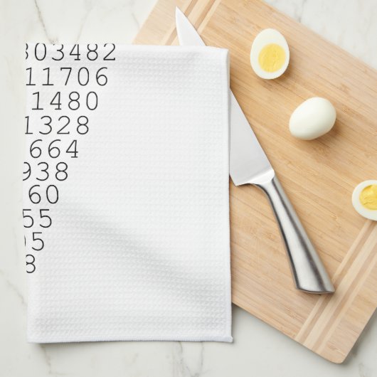 Een segment van PCI-afbeelding Theedoek (Quarter Fold)