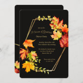 Een Seizoen van Dankbaarheid Dinnerparty Kaart (Voorkant / Achterkant)