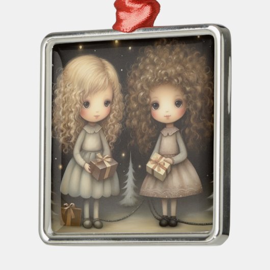 Een seizoen van vriendschap - een vriendschap metalen ornament (Links)