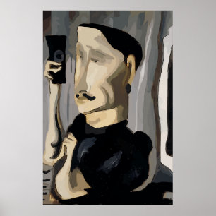 Een Selfie, Abstract Man gebruiken Poster