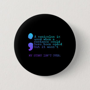 Een seminar over zelfmoordpreventie ronde button 5,7 cm