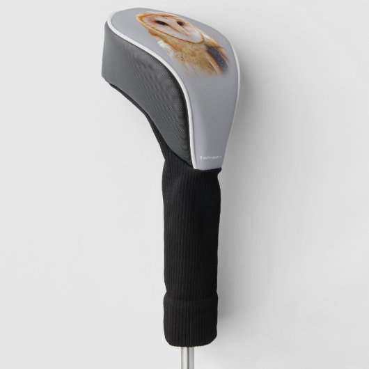 Een Serene en een mooie Barn Owl Golfheadcover (Schuin)