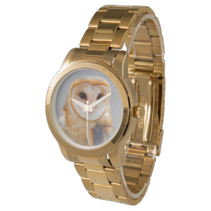 Een Serene en een mooie Barn Owl Horloge