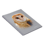 Een Serene en een mooie Barn Owl Notitieboek (Rechterzijde)