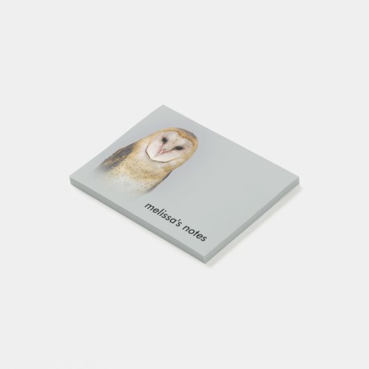 Een Serene en een mooie Barn Owl Post-it® Notes (Schuin)