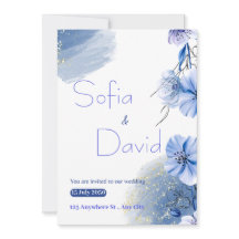 Een serene symfonie van liefde: huwelijksuitnodigi