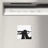 Een servicelid speelt een melodie magneet (Insitu (Vaatwasser))