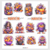 EEN SET VAN AANGEPASTE SCHATTIGEE KLEURRIJKE TRICK STICKER (Vel)