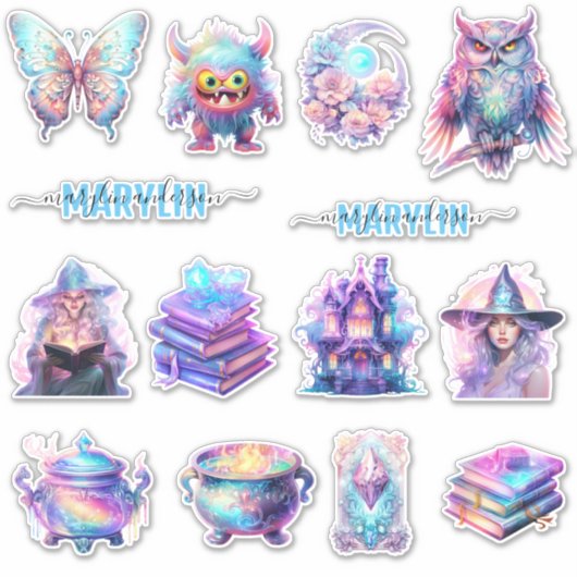 EEN SET VAN GOULISH UNIEKE PACK VAN AANGEPASTE NAA STICKER (Voorkant)