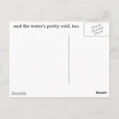 Een set voetafdrukken... Briefkaart (Achterkant)