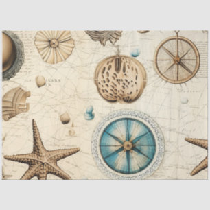 Een Shabby Chic Nautical Serie Design 5 Tissuepapier