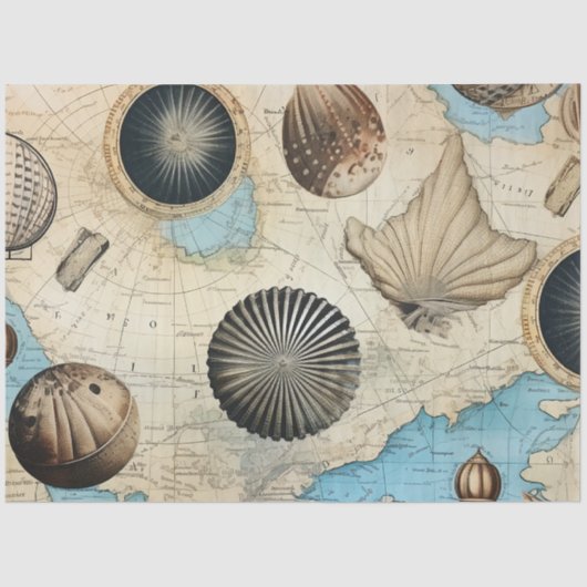 Een Shabby Chic Nautical Series Design 10 Tissuepapier (Voorkant)