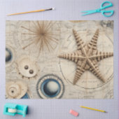 Een Shabby Chic Nautical Series Design 14 Tissuepapier (Craft)