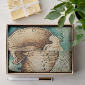 Een Shabby Chic Nautical Series Design 3 Tissuepapier (Geschenk)