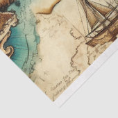 Een Shabby Chic Nautical Series Design 3 Tissuepapier (Detail)