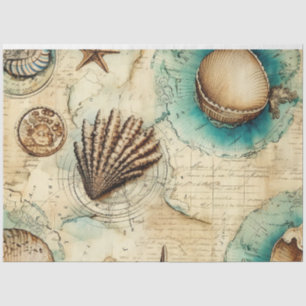 Een Shabby Chic Nautical Series Design 4 Tissuepapier