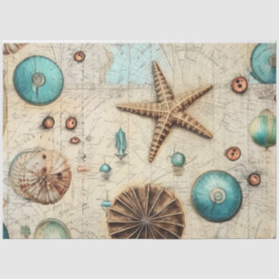 Een Shabby Chic Nautical Series Design 6 Tissuepapier