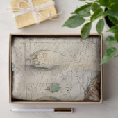 Een Shabby Chic Nautical Series Design 7 Tissuepapier (Geschenk)