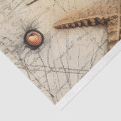 Een Shabby Chic Nautical Series Design 7 Tissuepapier (Detail)