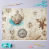 Een Shabby Chic Nautical Series Design 8 Tissuepapier (Craft)