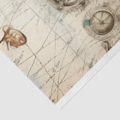 Een Shabby Chic Nautical Series Design 8 Tissuepapier (Detail)