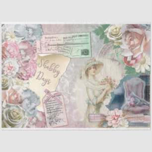 Een Shabby Chic-serie ontwerp 20 Tissuepapier