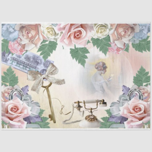 Een Shabby Chic Series Design 21 Tissuepapier (Voorkant)