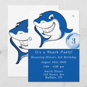 Een Shark Party Boy Birthday Kaart