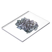 Een Sharpie marker versus graffiti abstract Notitieboek (Linkerzijde)