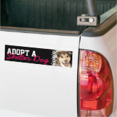 Een Shelter Dog aannemen Bumpersticker (Op Truck)