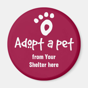 Een Shelter Pet aannemen Magneet
