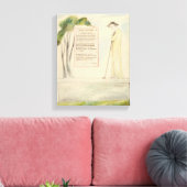 Een Shepherd die de Epitaph leest, van Elegy Canvas Afdruk (Insitu (Woonkamer))