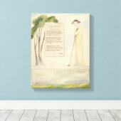 Een Shepherd die de Epitaph leest, van Elegy Canvas Afdruk (Insitu (Houten vloer))