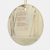 Een Shepherd die de Epitaph leest, van Elegy Keramisch Ornament (Links)