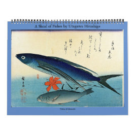 Een show van de visserij door Utagawa Hiroshige Kalender