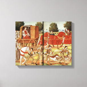 Een shunt, illustratie van Ovid's Epistles Canvas Afdruk
