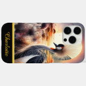 Een sierlijke vogel bij zonsondergang bij de rusti Case-Mate iPhone case (Achterkant (horizontaal))