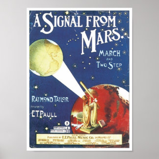 Een signaal van het Songbook Hoesje van Mars Poster