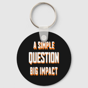Een Simpele Vraag Grote Impact Emotioneel Bewustzi Sleutelhanger